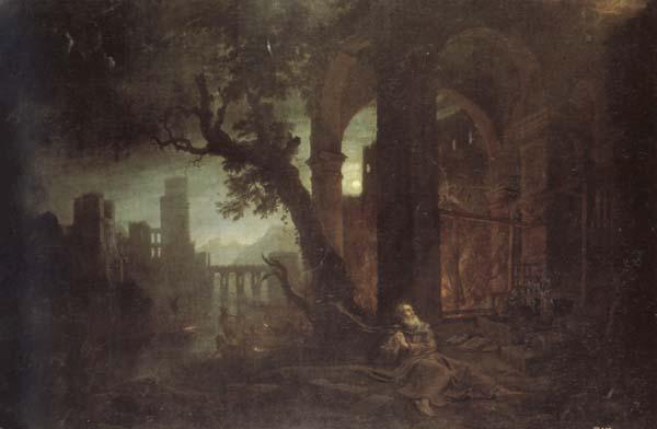 Claude Lorrain Landscape with the Temptations of St.Anthony Abbot Sweden oil painting art